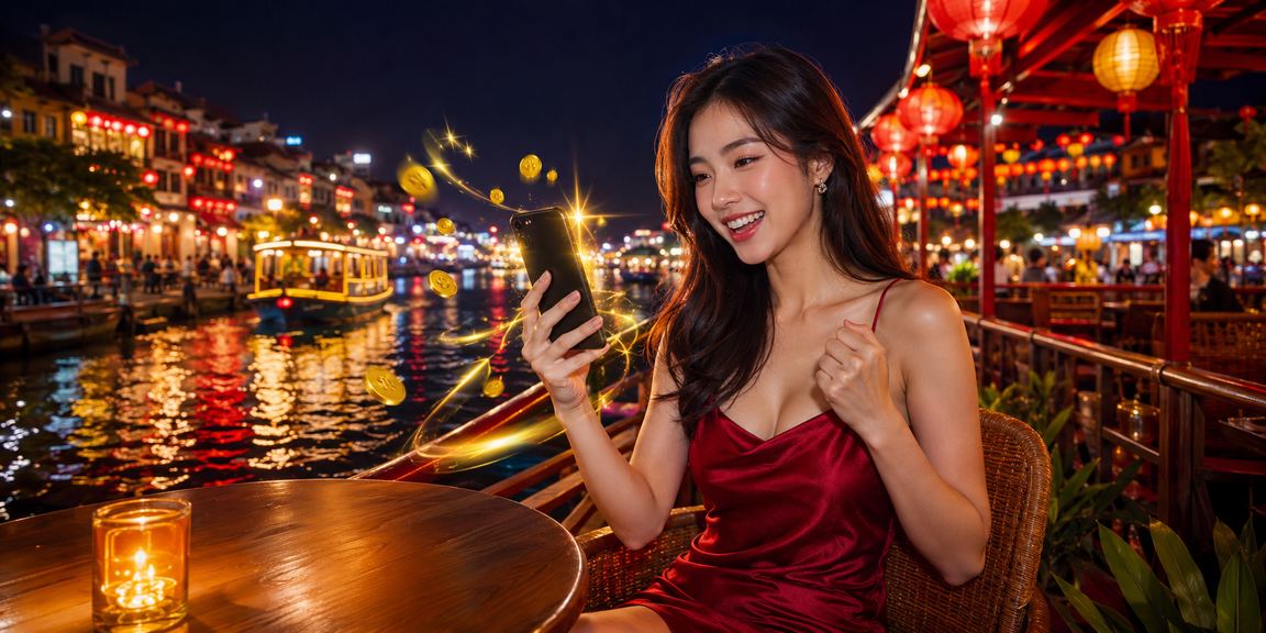 Người dùng tại Hà Nội ngồi cà phê tham gia jackpot trên điện thoại di động qua nền tảng 832