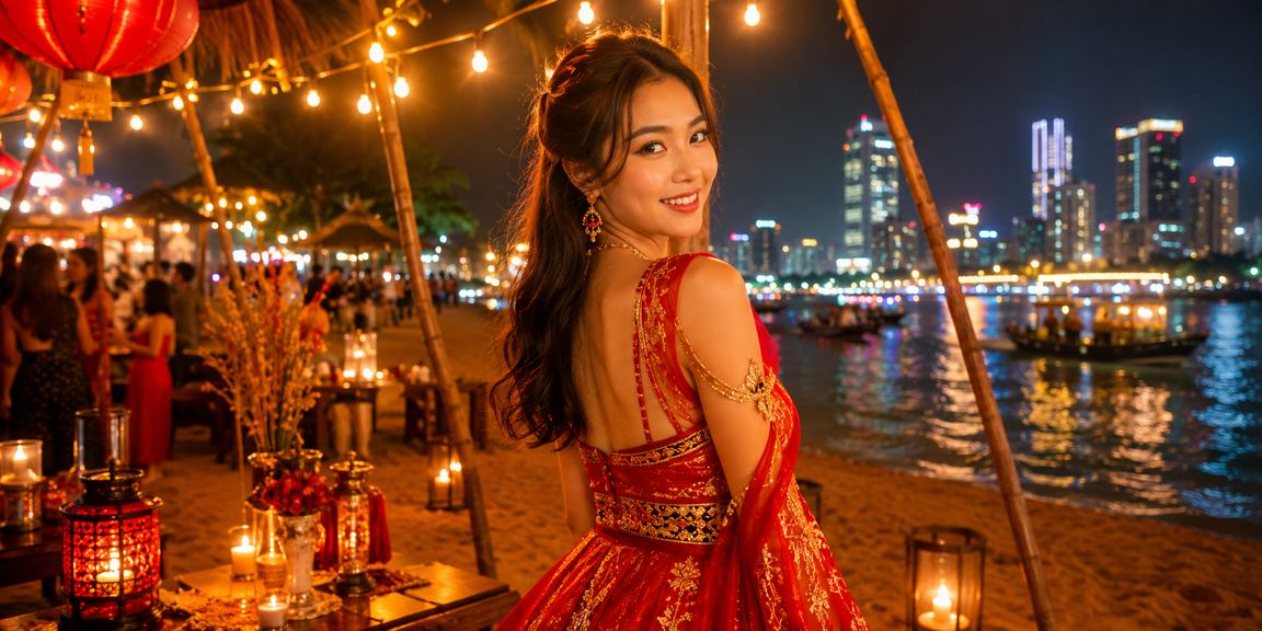 Chợ đêm Sài Gòn rực rỡ ánh đèn, phản ánh văn hóa giải trí và xổ số phổ biến tại TP. Hồ Chí Minh